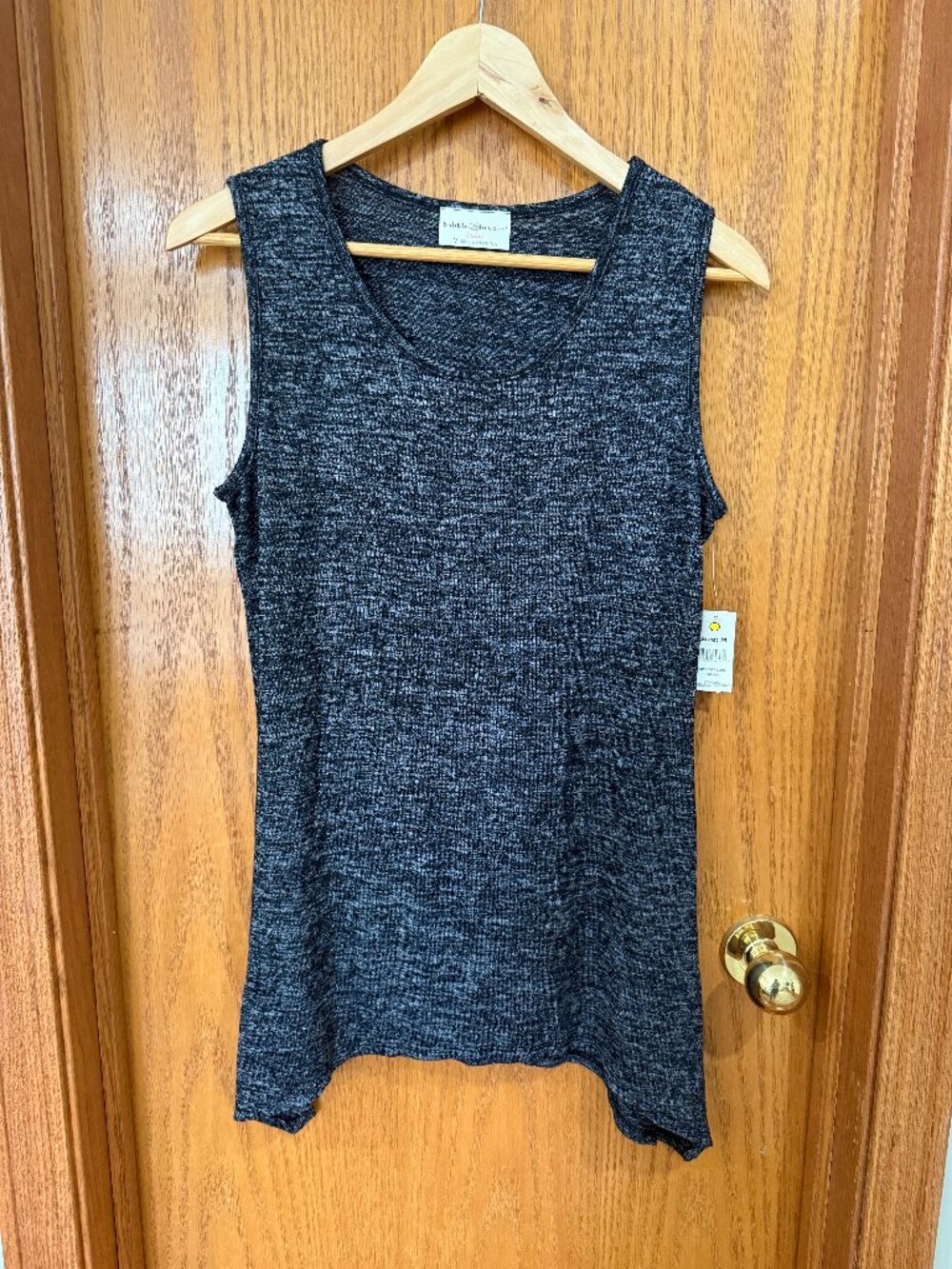 Bobbie Brooks Ladies Gray Heathered Sleeveless Tank Top Size M